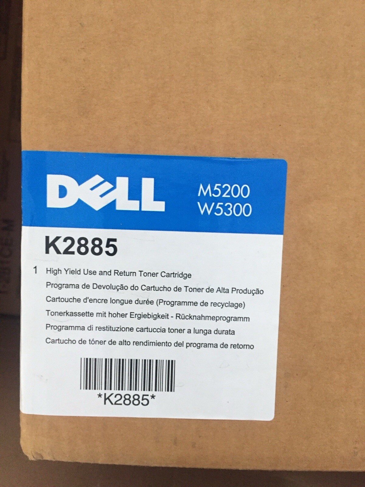Genuine Toner DELL M5200 M5300 N/BLACK 18K High Capacity 310-4131 X2046 K2885