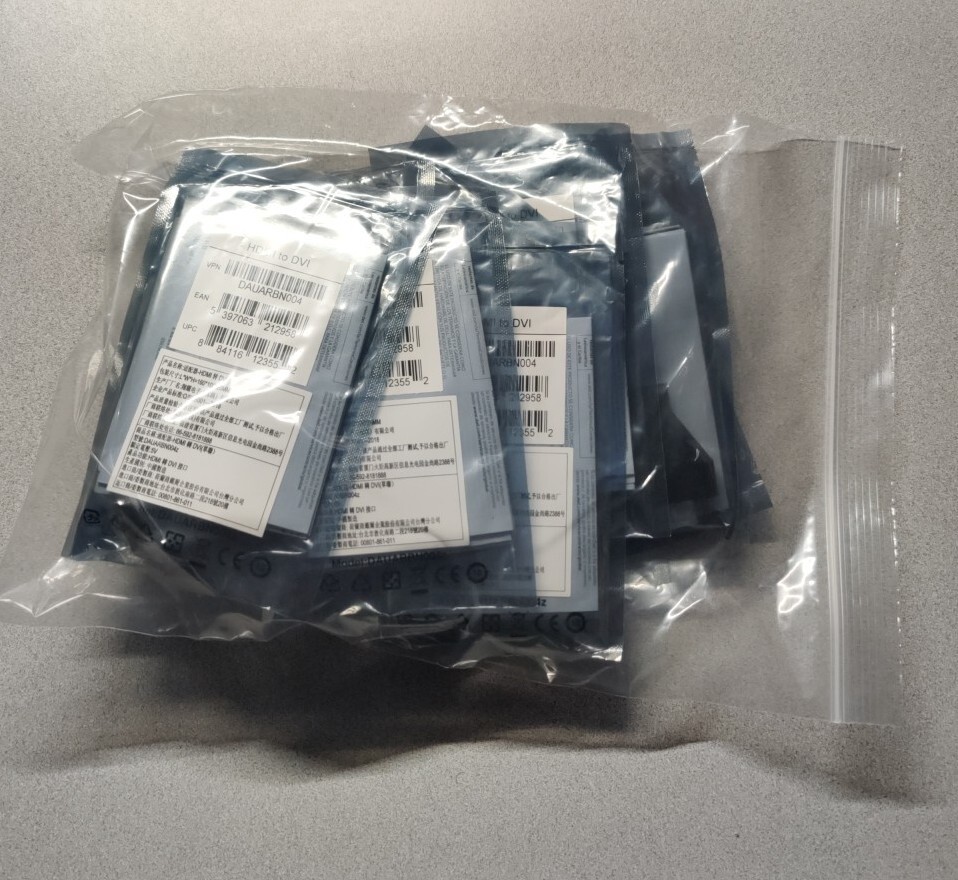 Lot of 9 x Genuine Dell  HDMI To DVI Display Video Adapter DAUARBN004 0V1F2T New