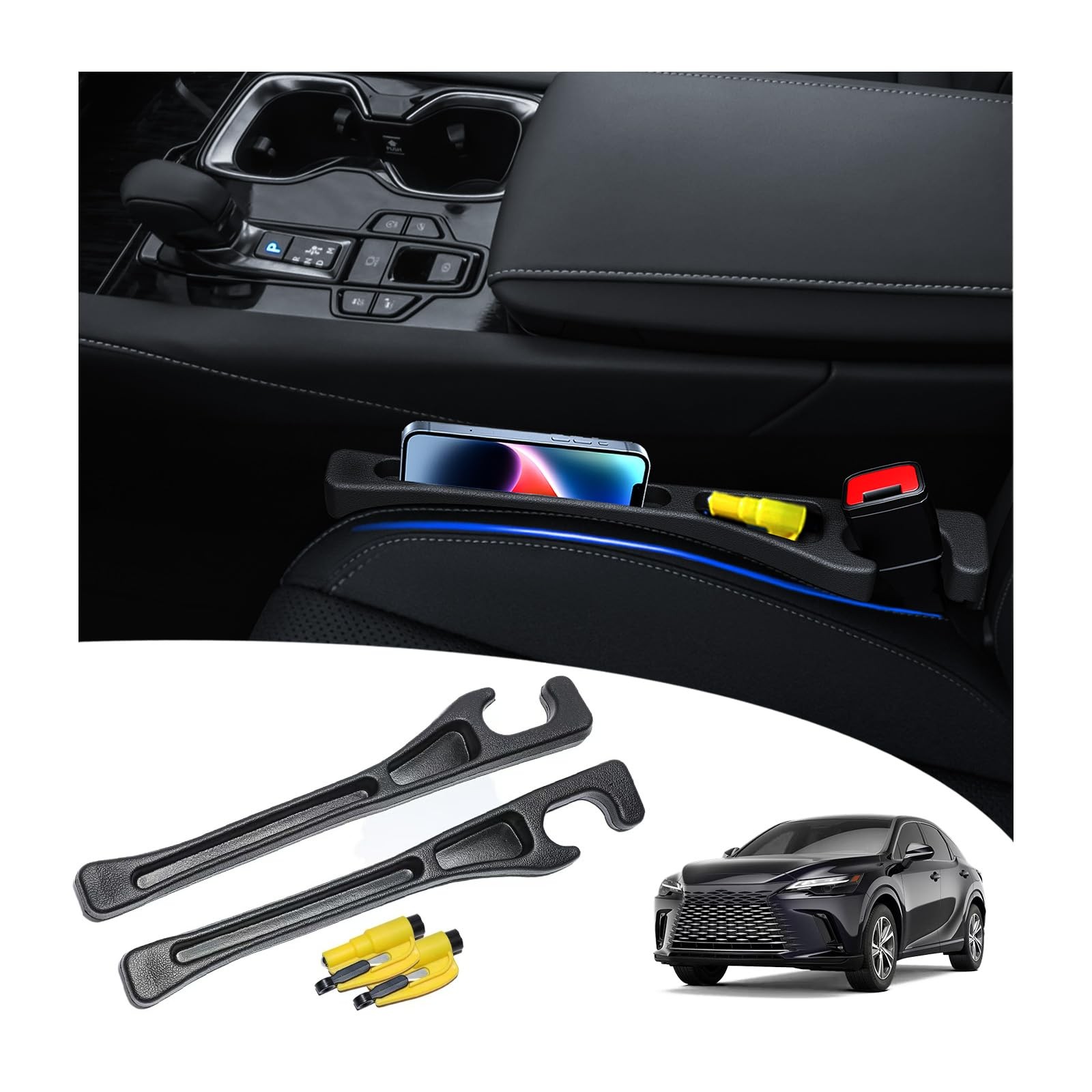【Compatible with Lexus RX350 NX350 】 Seat Gap Filler,No Drop Seat Guard Compa...