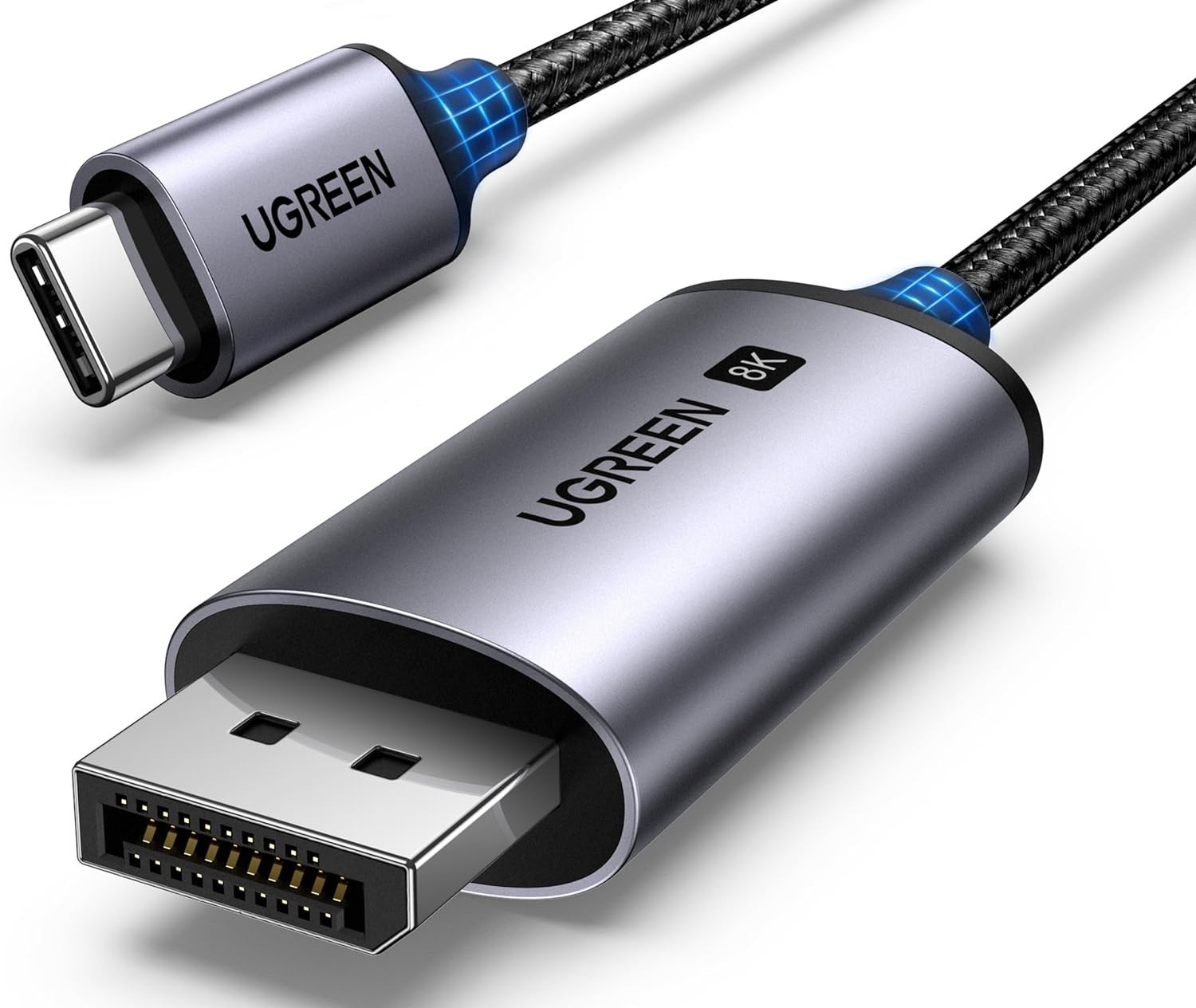 UGREEN USB-C to DisplayPort Cable 8K 60Hz 4K 240Hz Thunderbolt 5/4/3 6.6FT