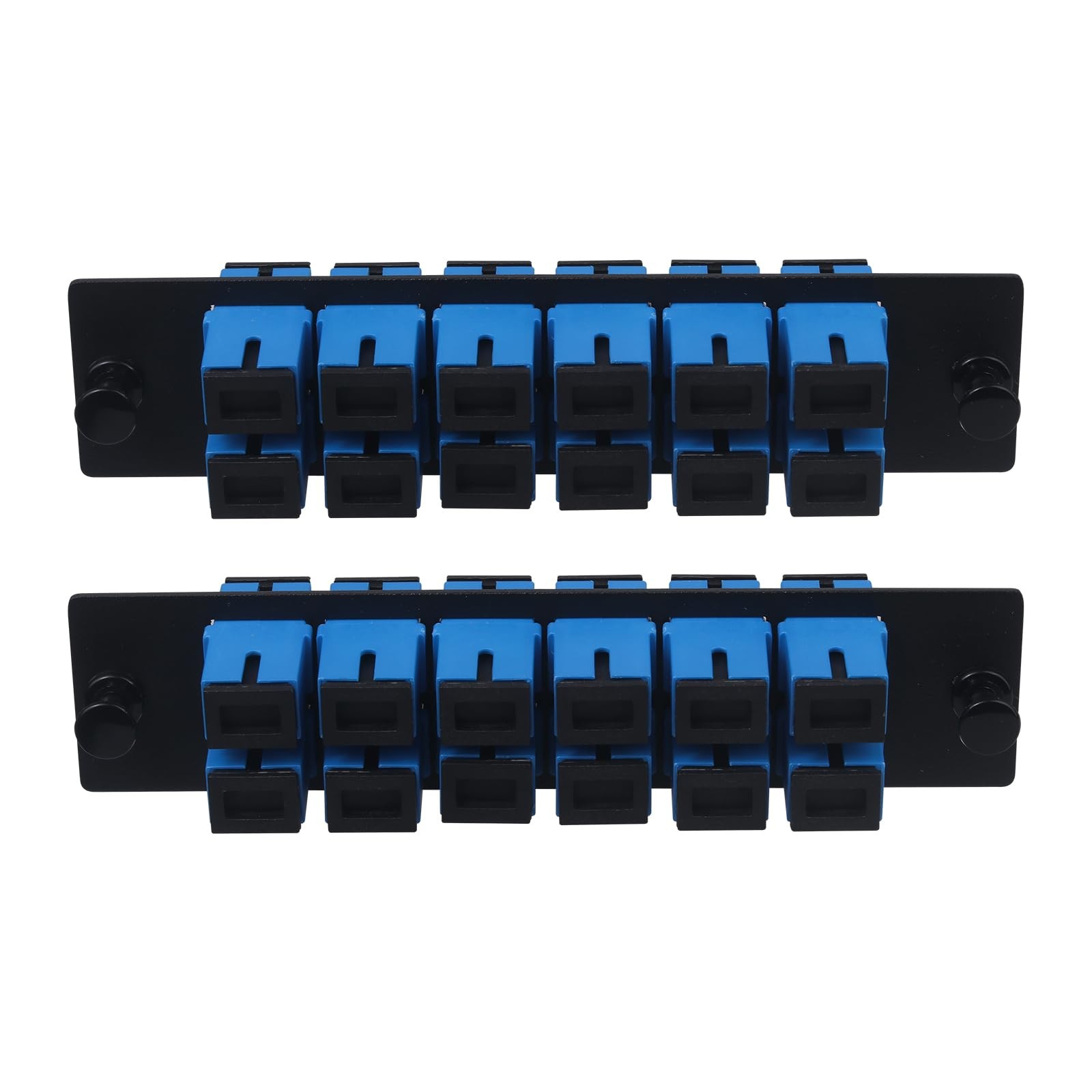 12Core SC UPC Single Mode Fiber Patch Panel 2 PCS SC/SC Adapter Coupler
