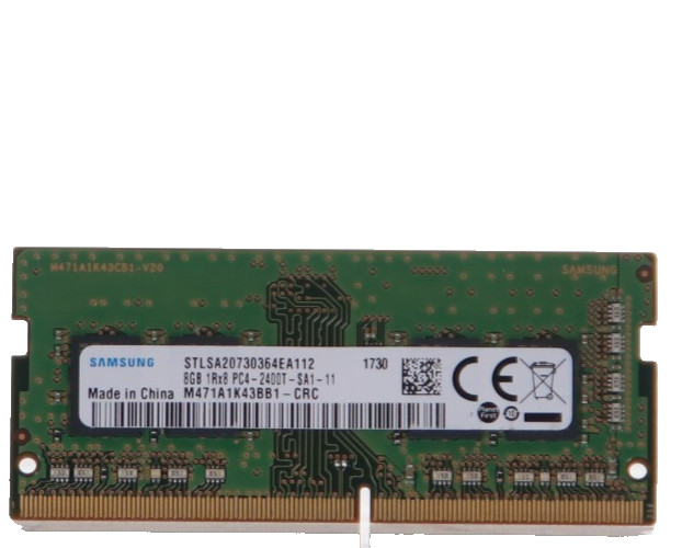 Lot of 2 Samsung M471A1K43CB1-CRC 8GB PC4-2400T SODIMM Memory Module