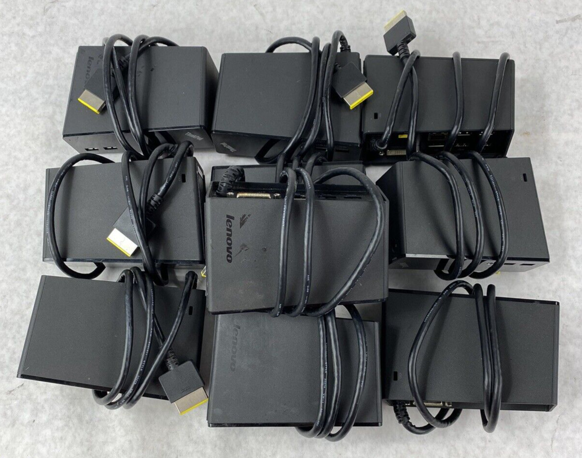 Lot of 10 Lenovo 03X7011 ThinkPad OneLink DU9033S1 Docks