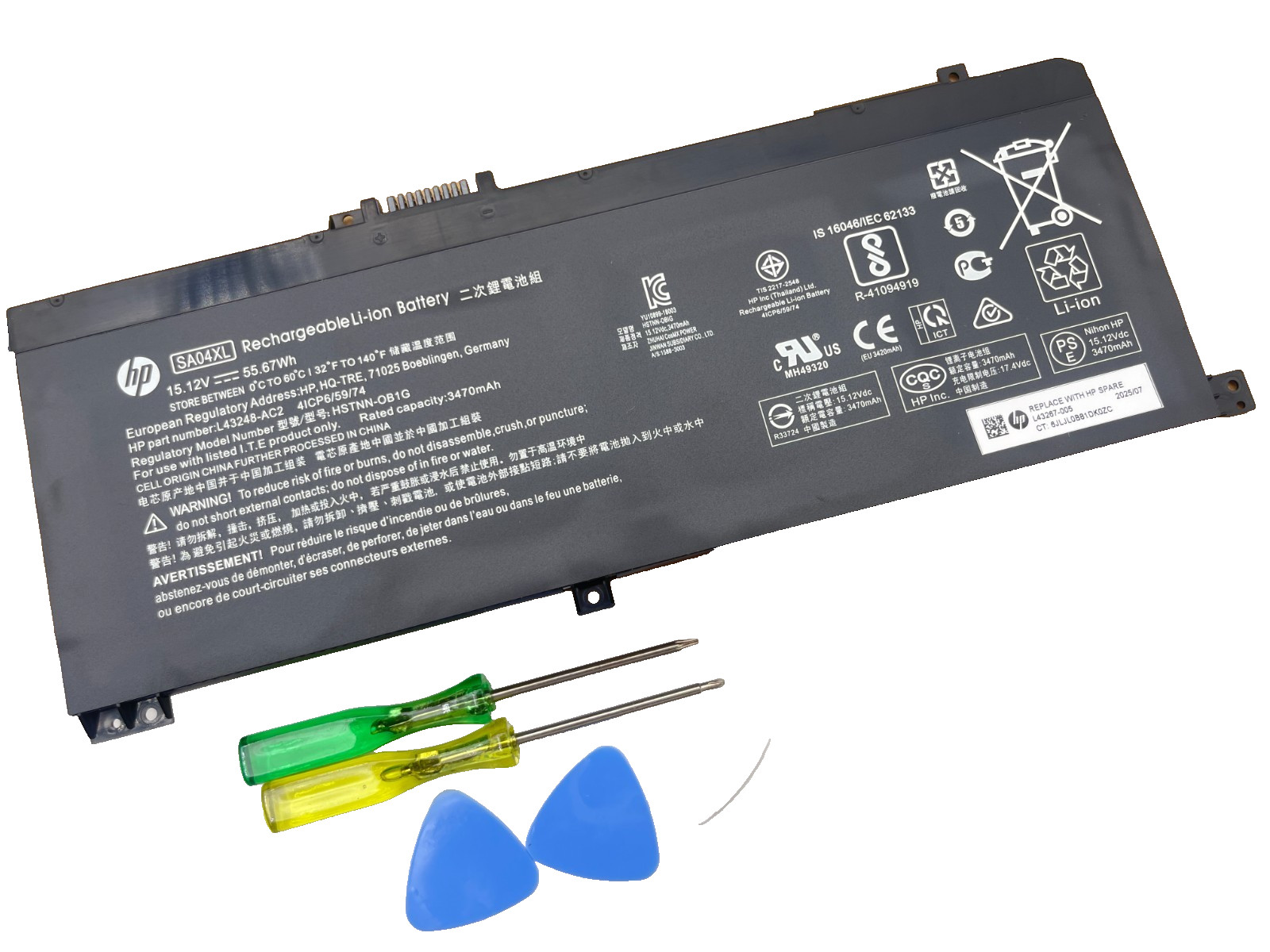 Genuine SA04XL Battery For HP Envy X360 15-DR HSTNN-OB1G HSTNN-UB7U L43248-AC2