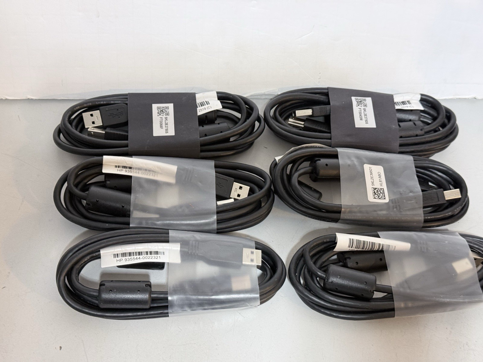 ✔️Lot of 6 ✔️NEW HP 935544-001 HP CABLE – USB A to B 3.0 P1.8M BLACK ✔️FREE S/H