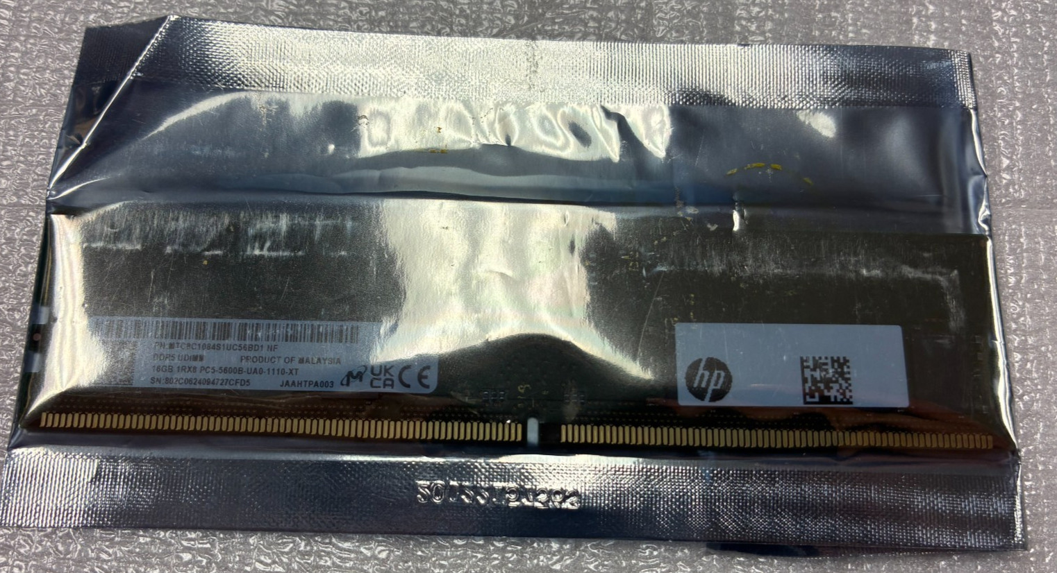 HP Micron 16GB PC5-5600B UDIMM DDR5 PC5 MEMORY MTC8C1084S1UC56BD1 N20953-511