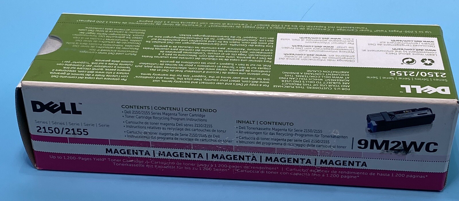 Dell Magenta  9M2WC 331-0714 Mag Toner 1.2K Yd