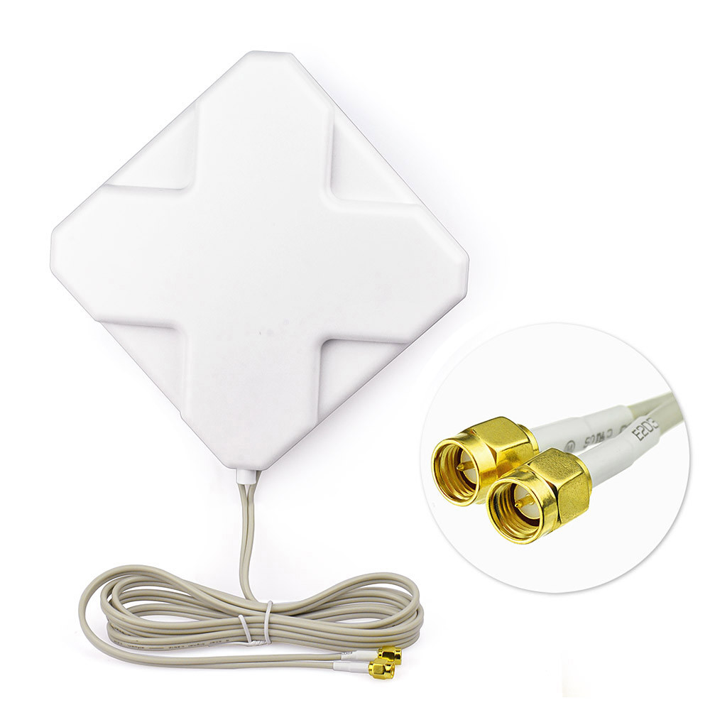 35dBi Wallhang Antenna,SMA Male Connector for 4G LTE Cell Phone Signal 