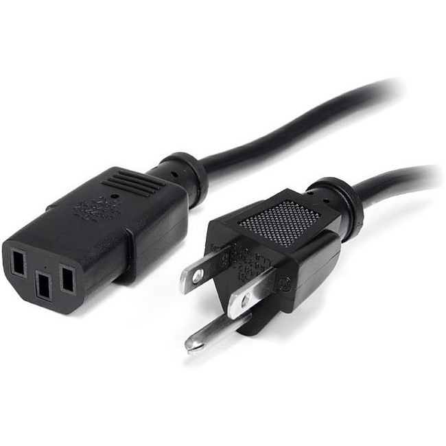 StarTech 10ft (3m) Computer Power Cord, NEMA 5-15P to C13, 10A 125V, 18AWG, 10