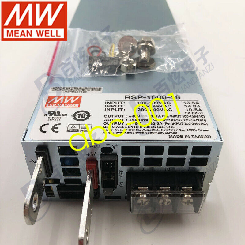 1 pcs MEAN WELL  RSP-1600-48 1600W 48V 33.5A    PFC  switch power supply