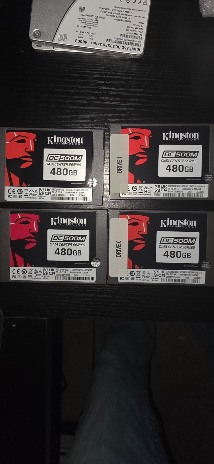 Kingston SSD DC500M 480GB SSD - Black (SEDC500M/480G)
