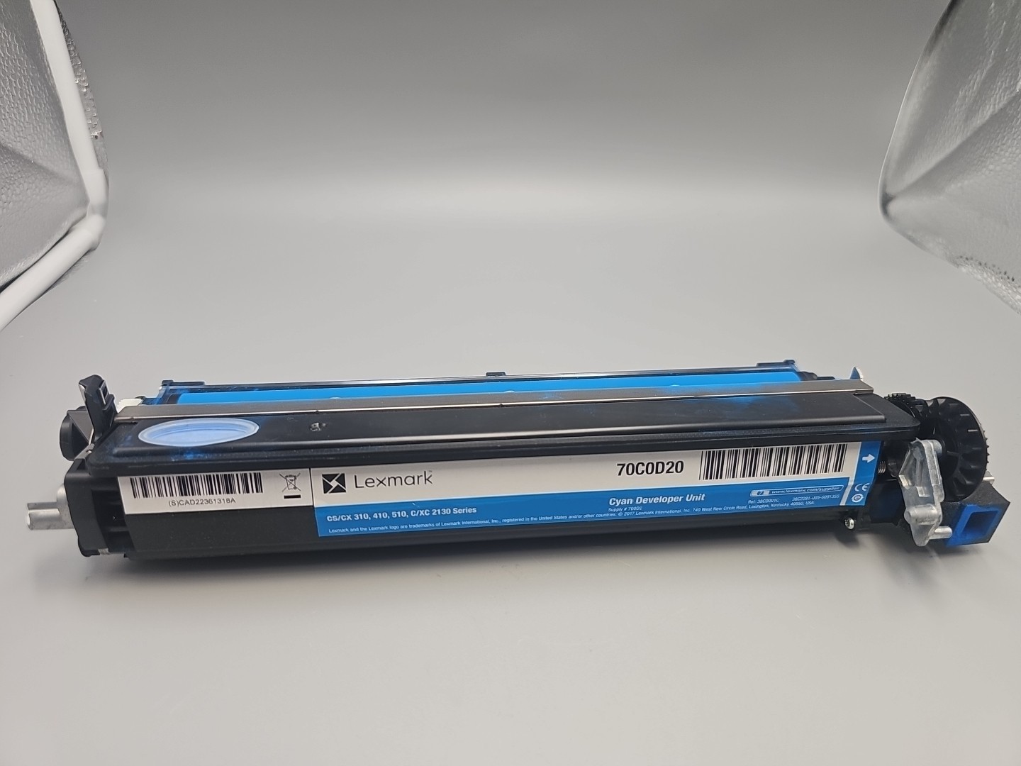 Lexmark 700D2 70C0D20 Cyan Developer Unit cs CS310, CS410, CS510, CX310 CS410n