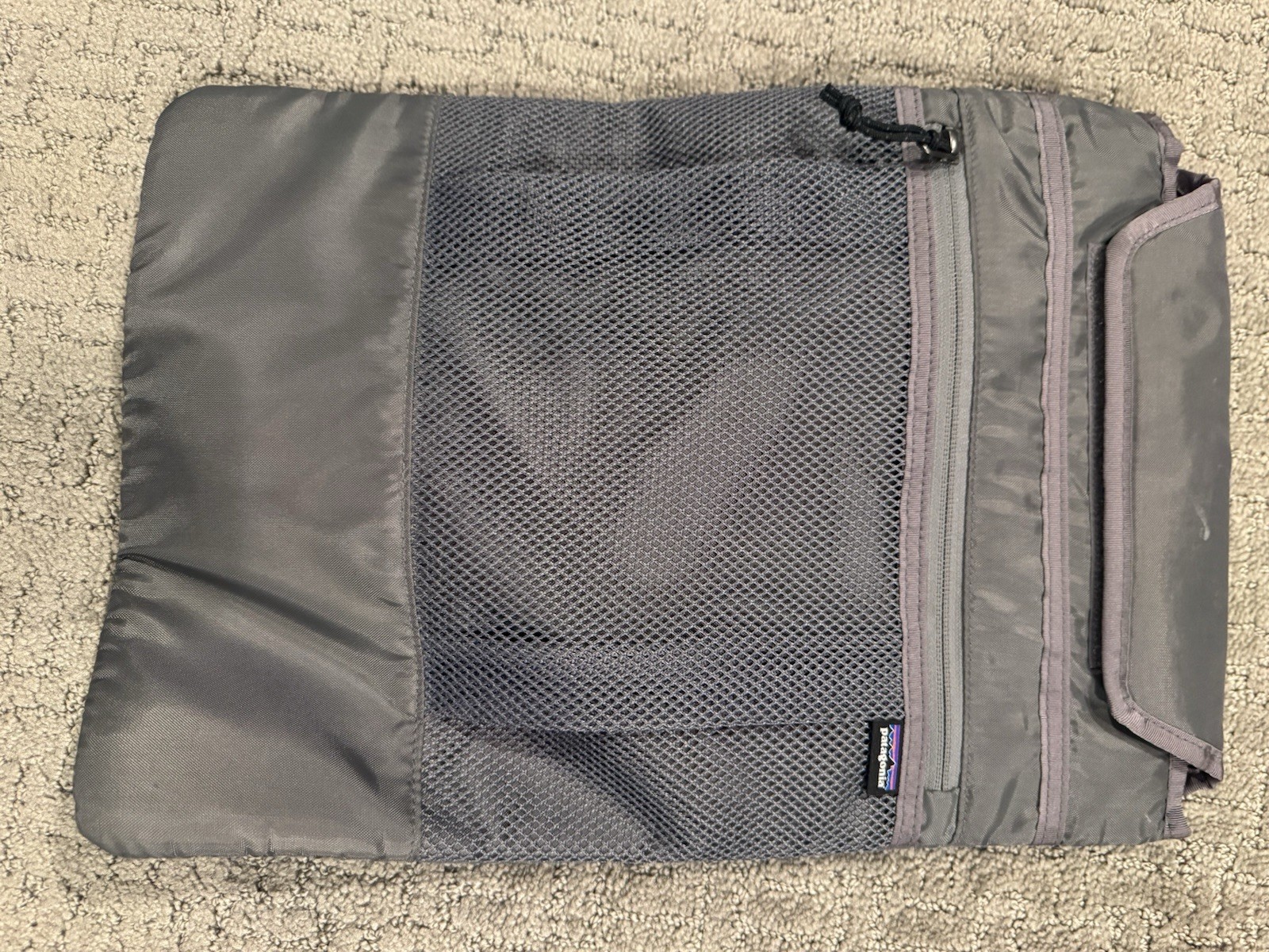 Patagonia Refugio Lap Top Sleeve Grey/Gray with Zip-Mesh Pocket