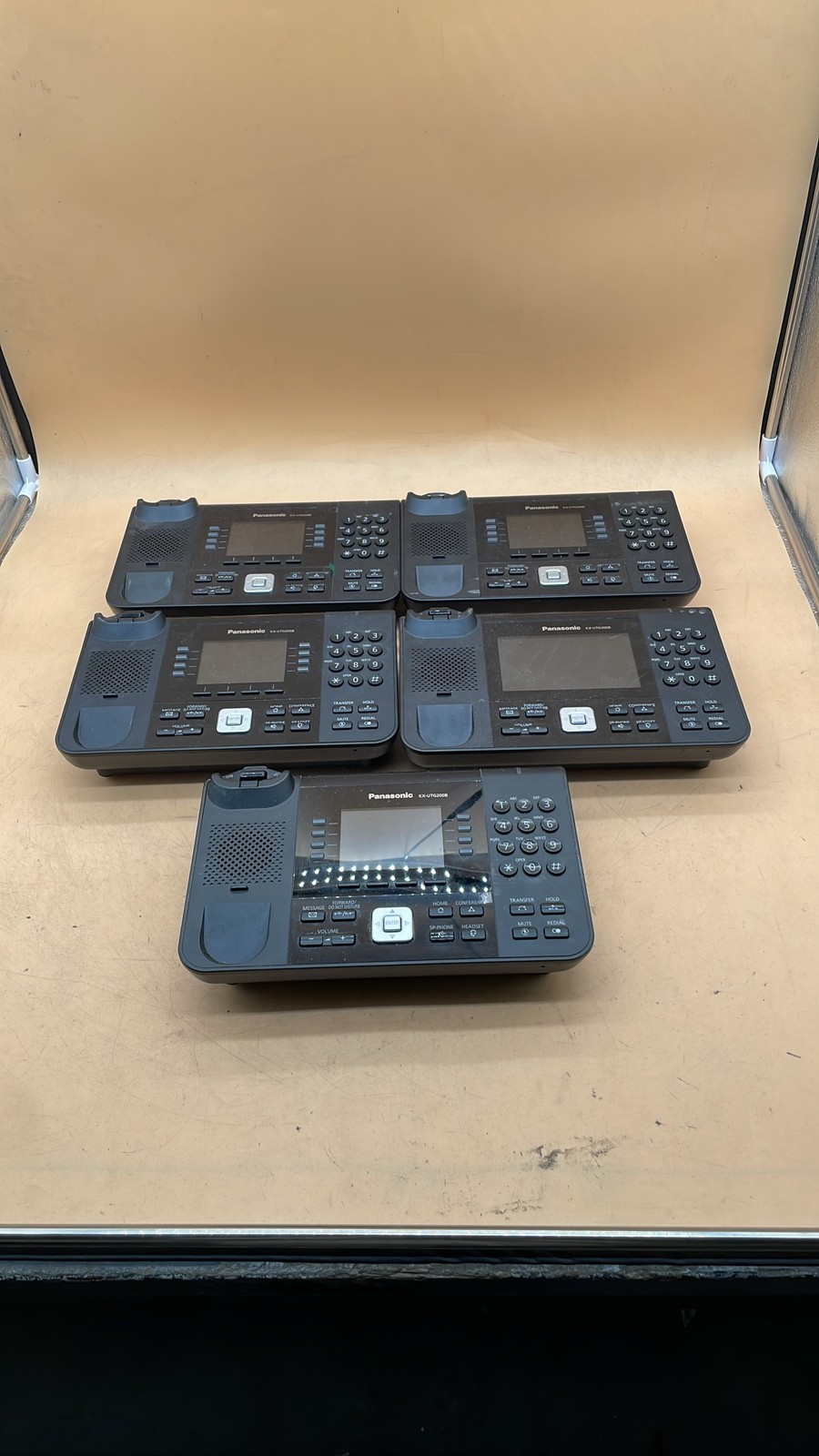 Panasonic KX-UTG200B & KX-UTG300B SIP IP Phone Base Units Only Lot of 5