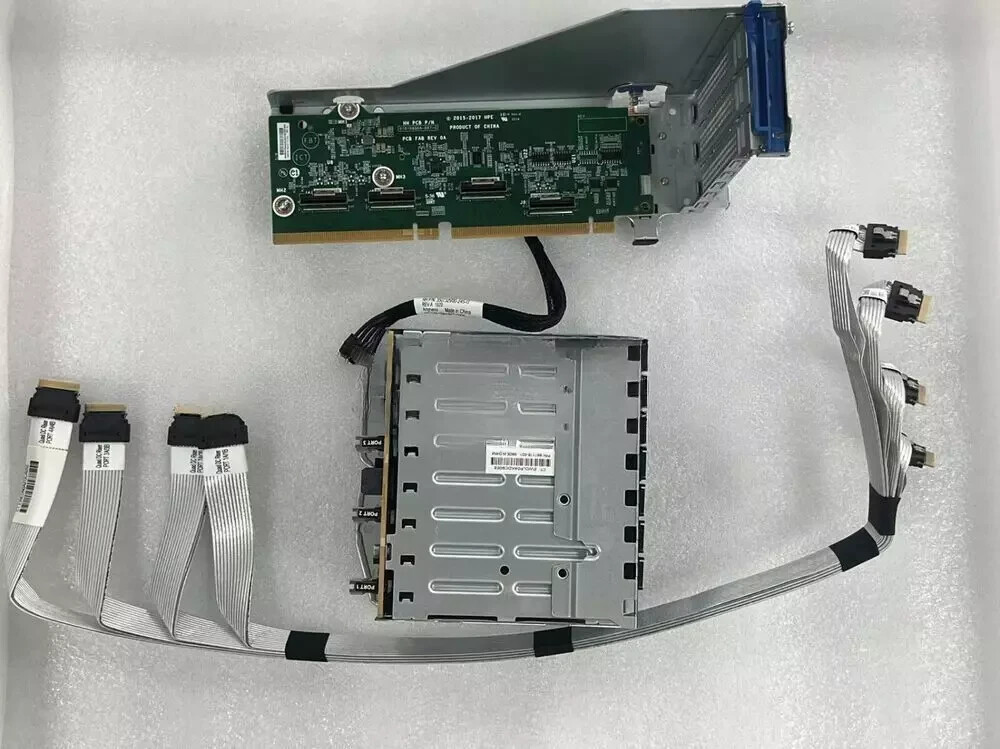 HP DL380 Gen10 Cage Backplane Riser Cable 867807-B21 826689-B21  8x NVME Kit.