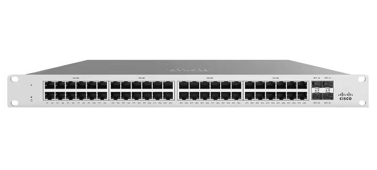 Cisco Meraki MS125-48LP-HW 48-Port Gigabit PoE+ Managed Ethernet Switch