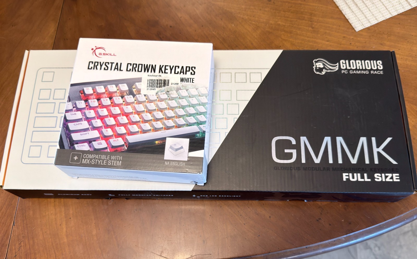 Keyboard Glorious GMMK Full Size + (With Keycaps G.Skill Crystal Crown) (US)