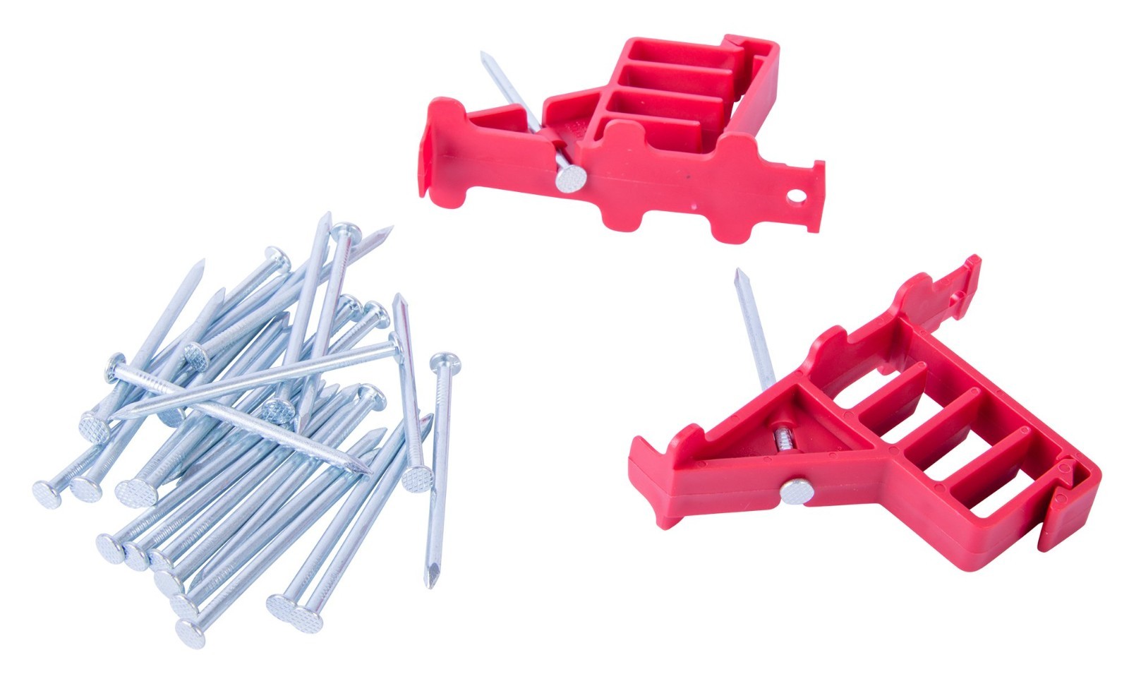 Multi-Cable Staple 100 Pack - Secures NM Non-Metallic, Coaxial, Data/CAT 5, Red