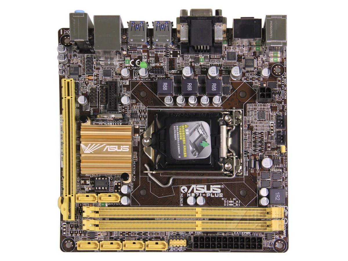 For ASUS H87I-PLUS motheboard LGA1150 DDR3 16G VGA+DVI+HDMI Mini-ITX Tested ok