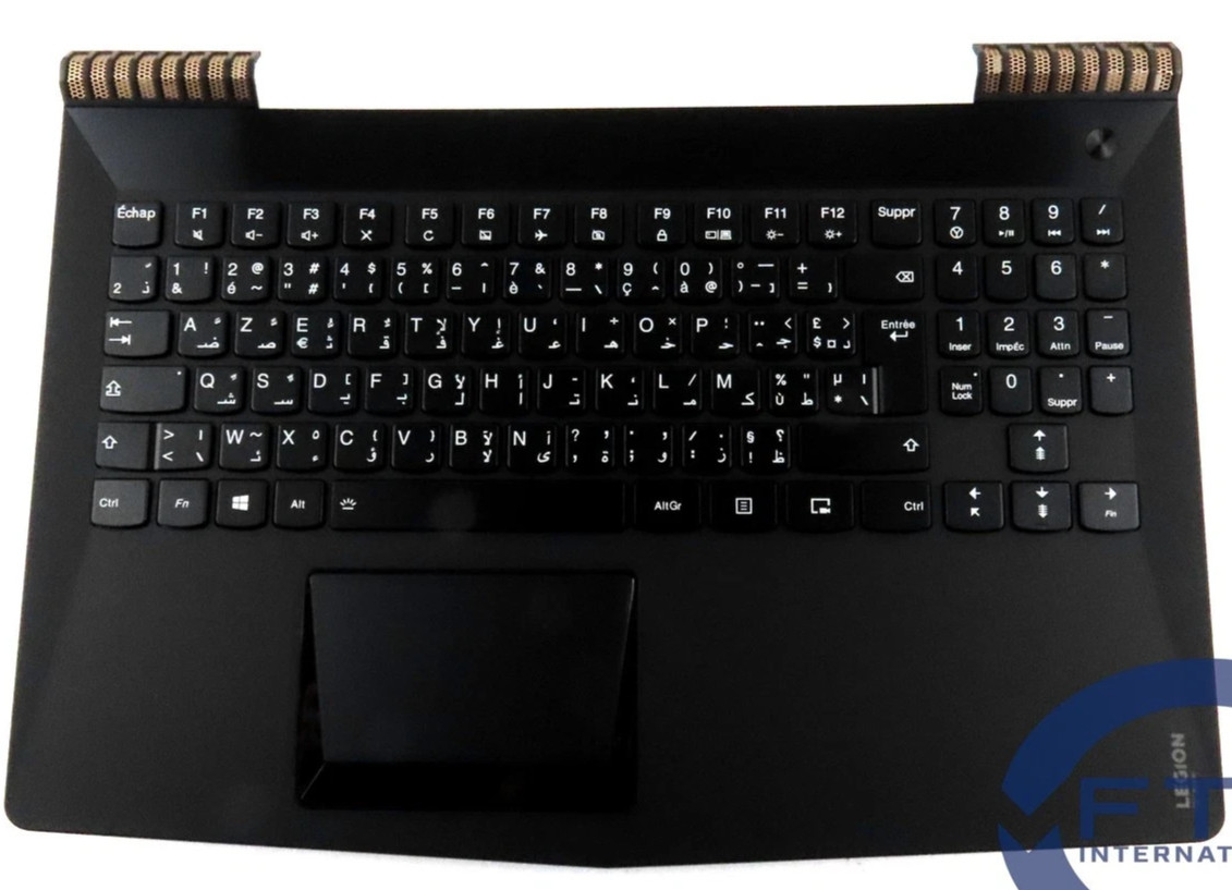 Lenovo Legion Y520-15IKBN French Arabic Backlit Keyboard Palmrest Touchpad