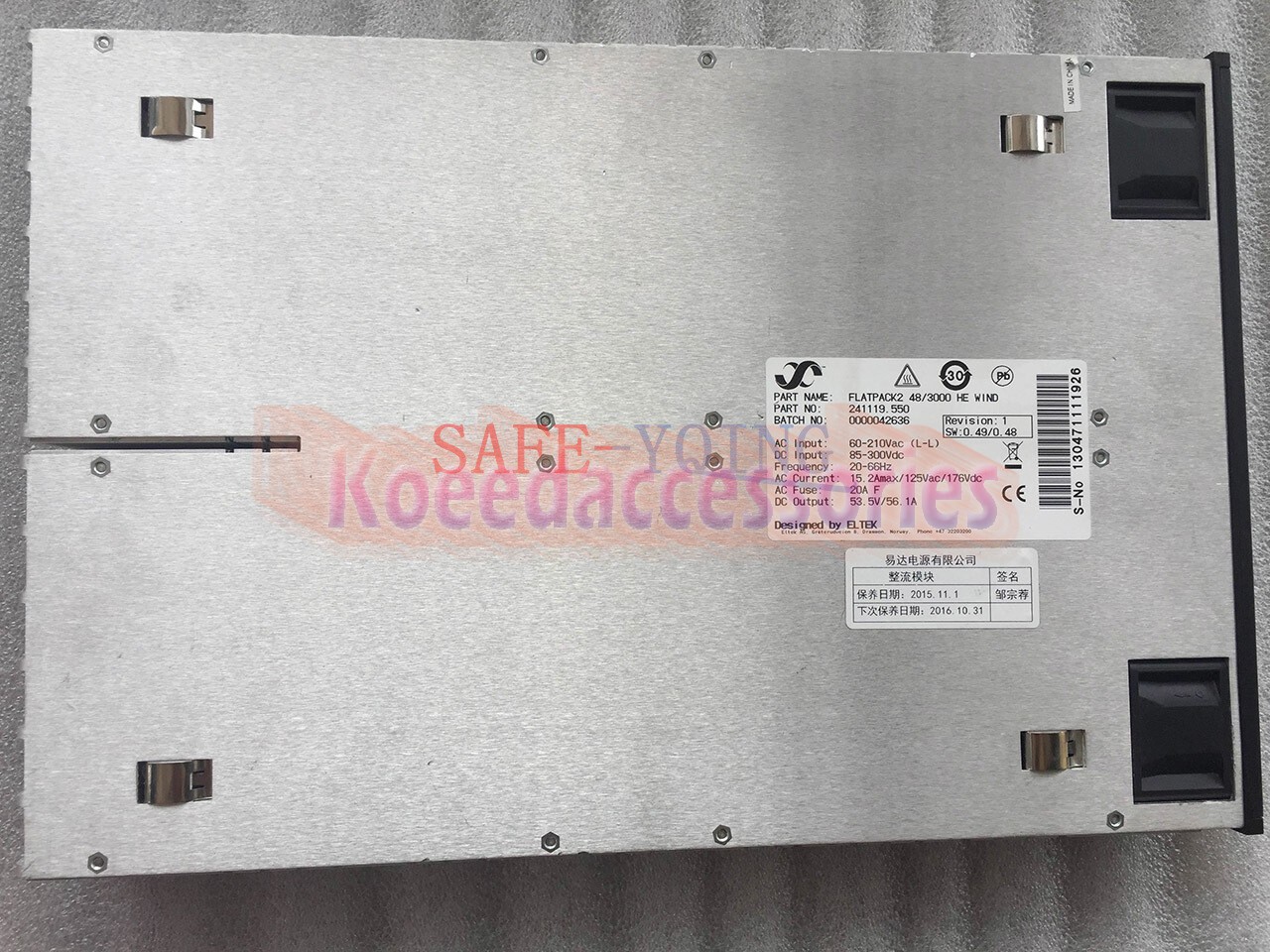 Used One ELTEK FLATPACK2 48/3000 HE WIND 241119.550