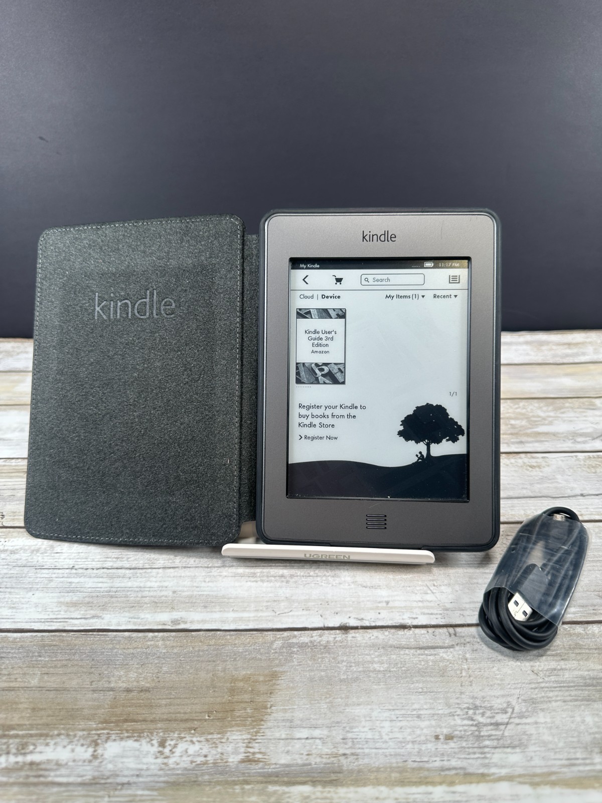 Amazon Kindle Touch (4th Gen.) D01200 - 4GB - Wi-Fi - 6" eReader - Gray Works