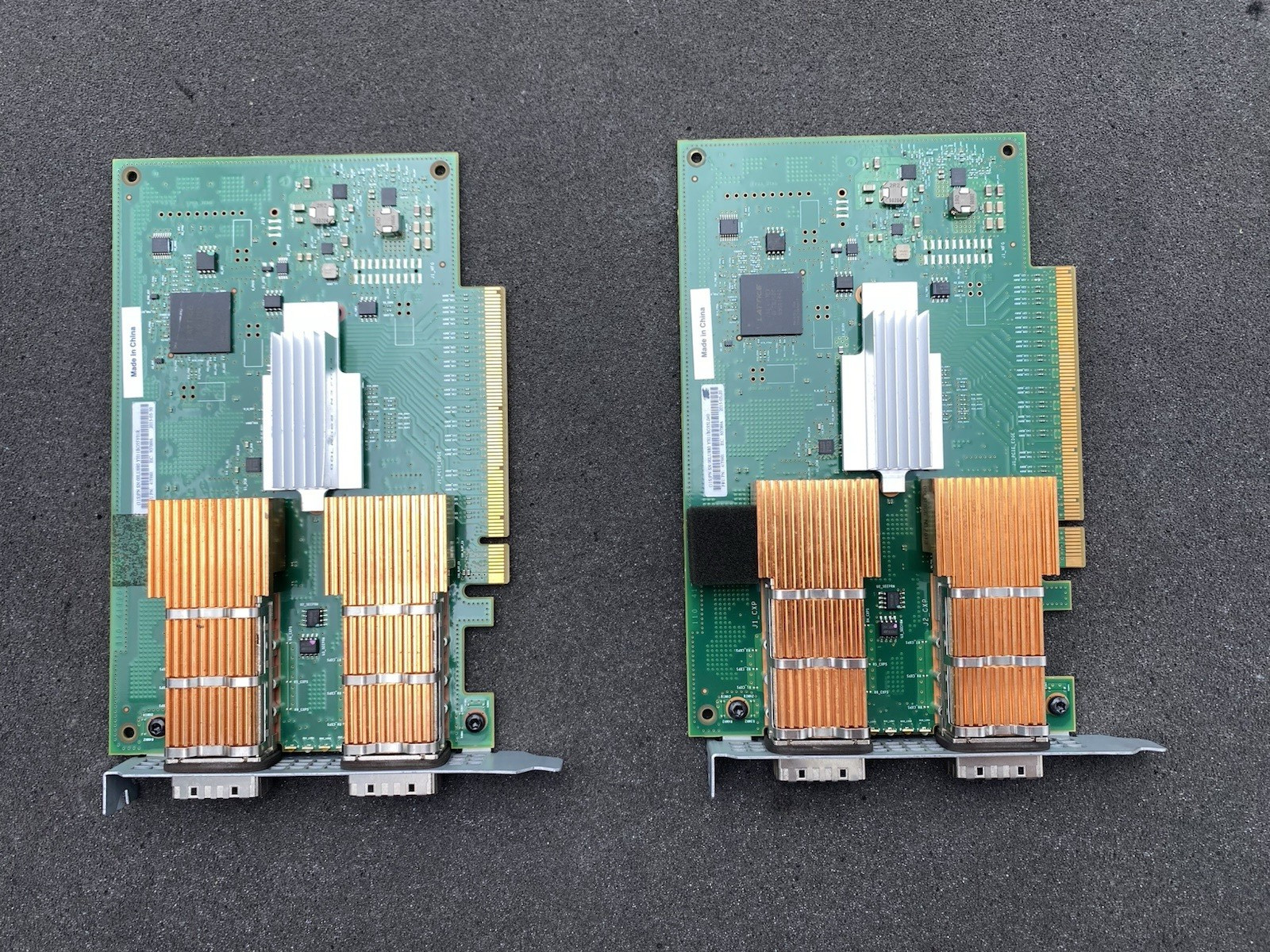 Lot of 2 IBM 41T9901 PCIe3 x16 Optical Cable Adapter Expansion Drawer