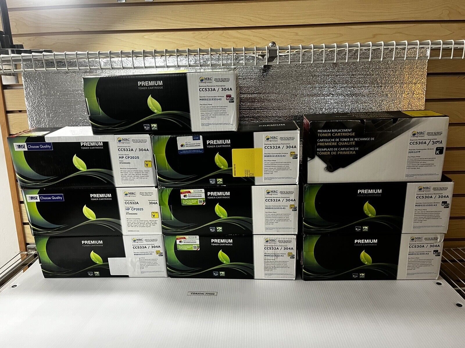 For HP 304A Toner Lot of 10 CC530A CC532A CC533A Black Yellow Mag MSE NEW Sealed