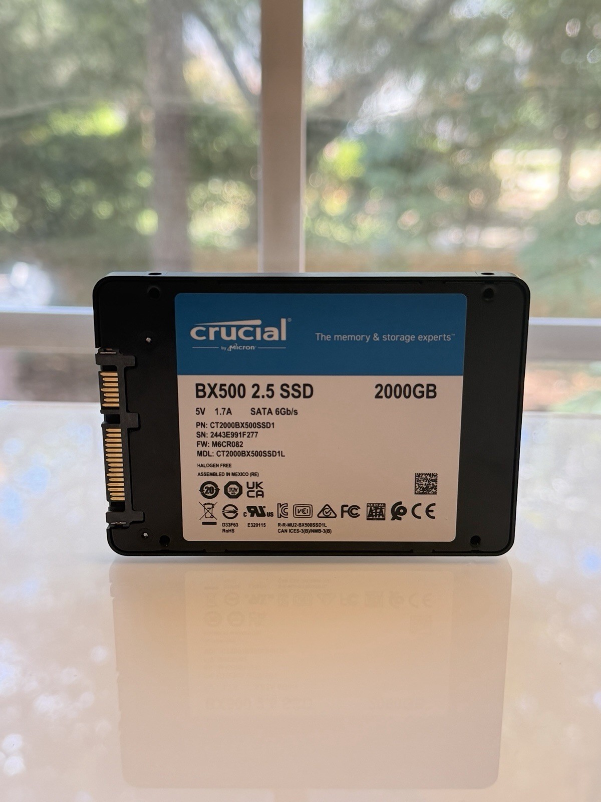 Crucial BX500 2TB 2.5” SATA SSD CT2000BX500SSD1L 97-98% Health 2000GB