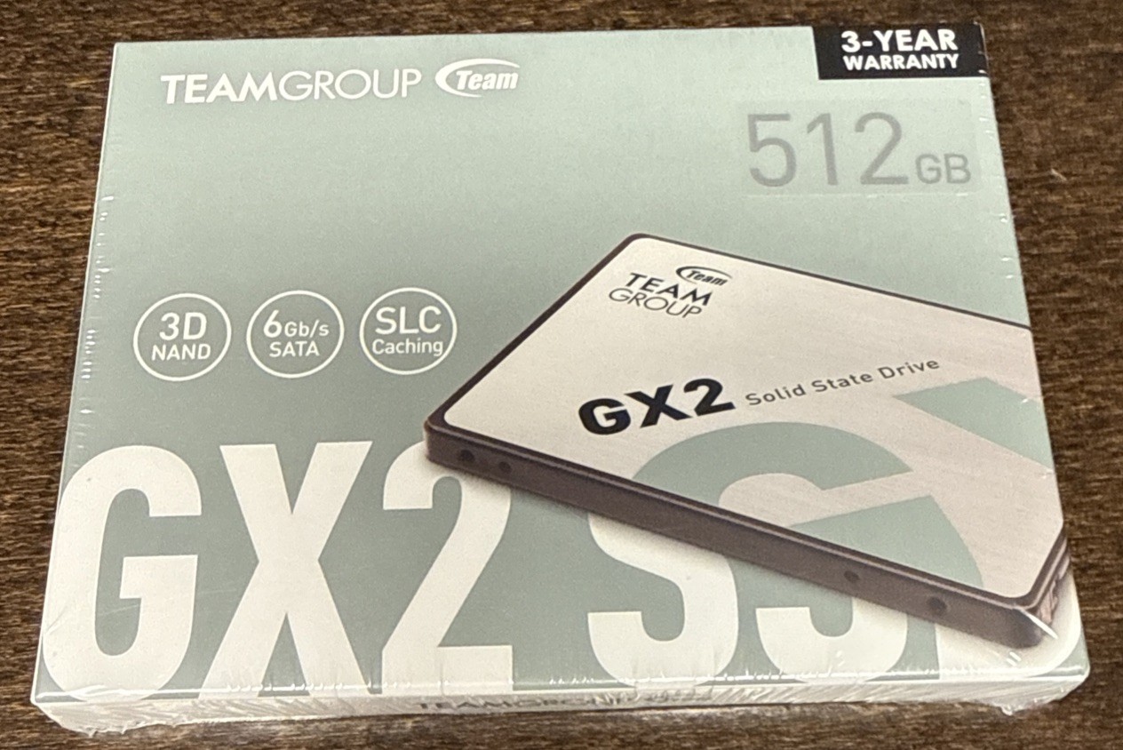 Team Group GX2 2.5" 512GB SATA III 3D NAND Internal Solid State Drive (SSD)