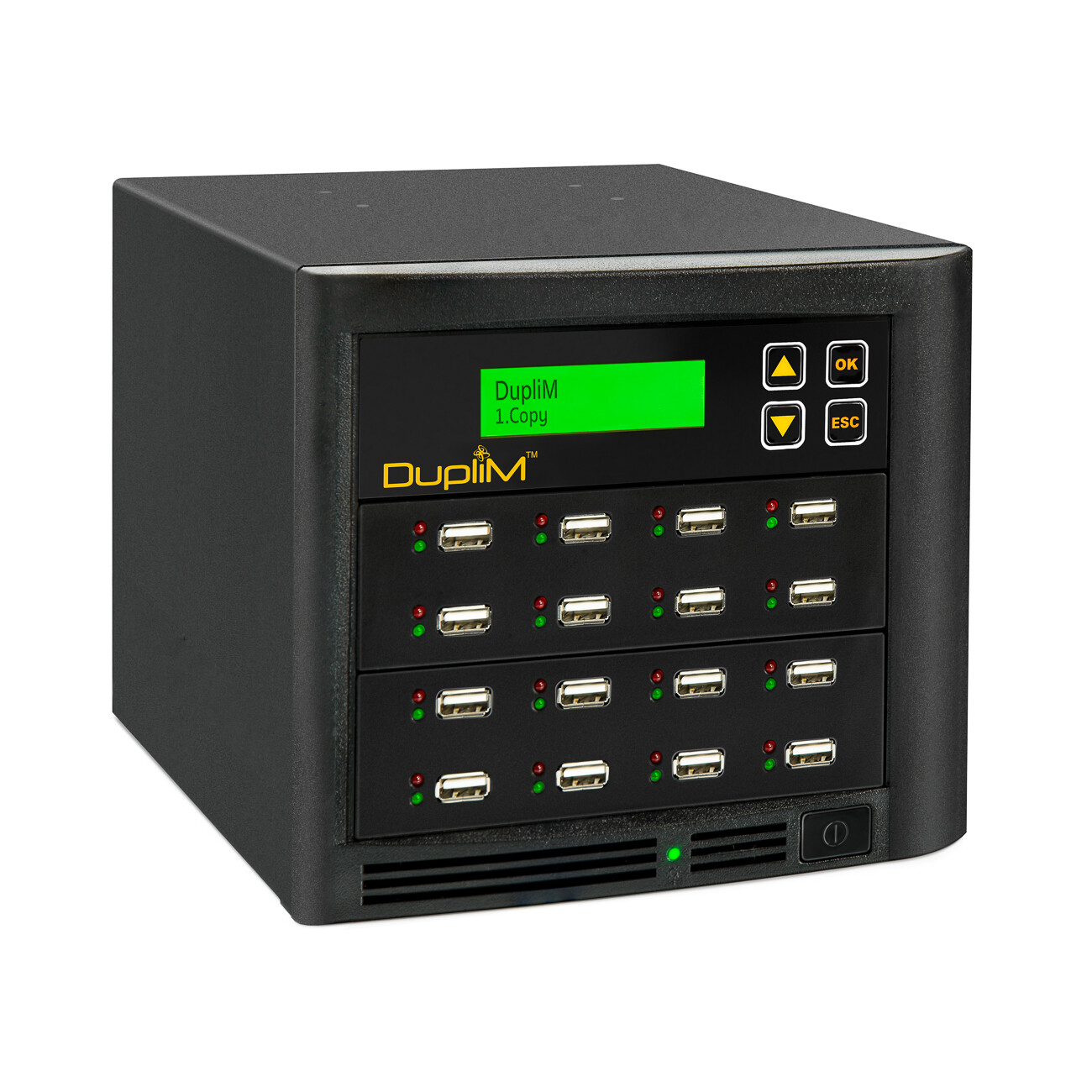 DupliM 1:15 USB HDD Copy Tower Stand-Alone Flash Drive and USB HDD Duplicator 