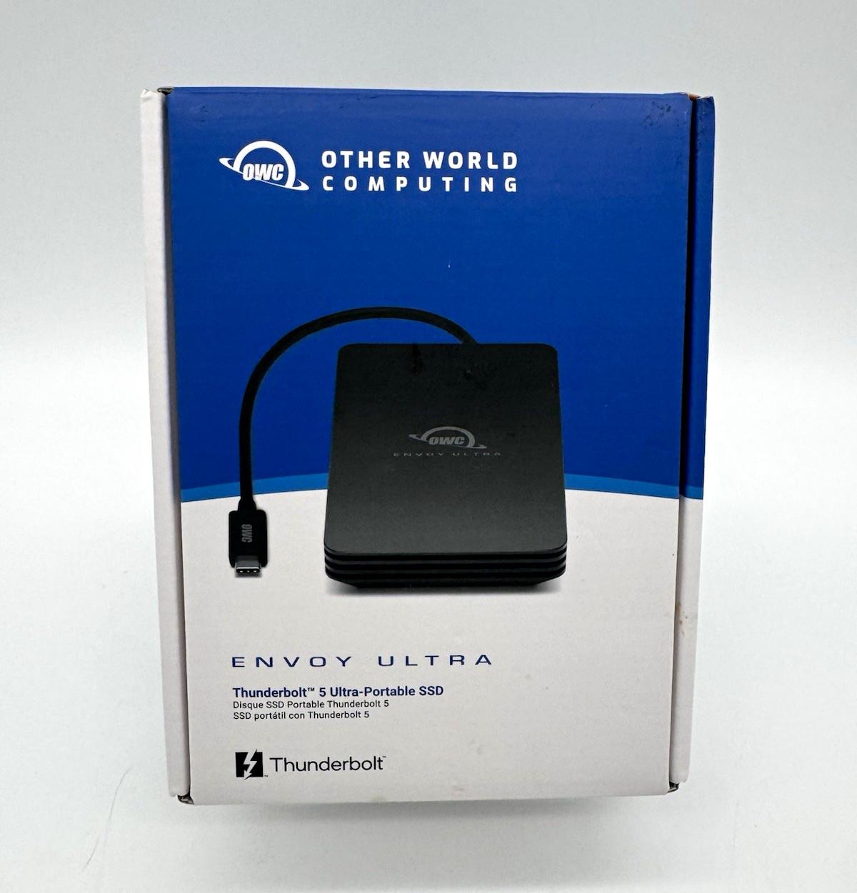 OWC Envoy Ultra 4TB Thunderbolt 5 External SSD Rugged Black 6000MB/s