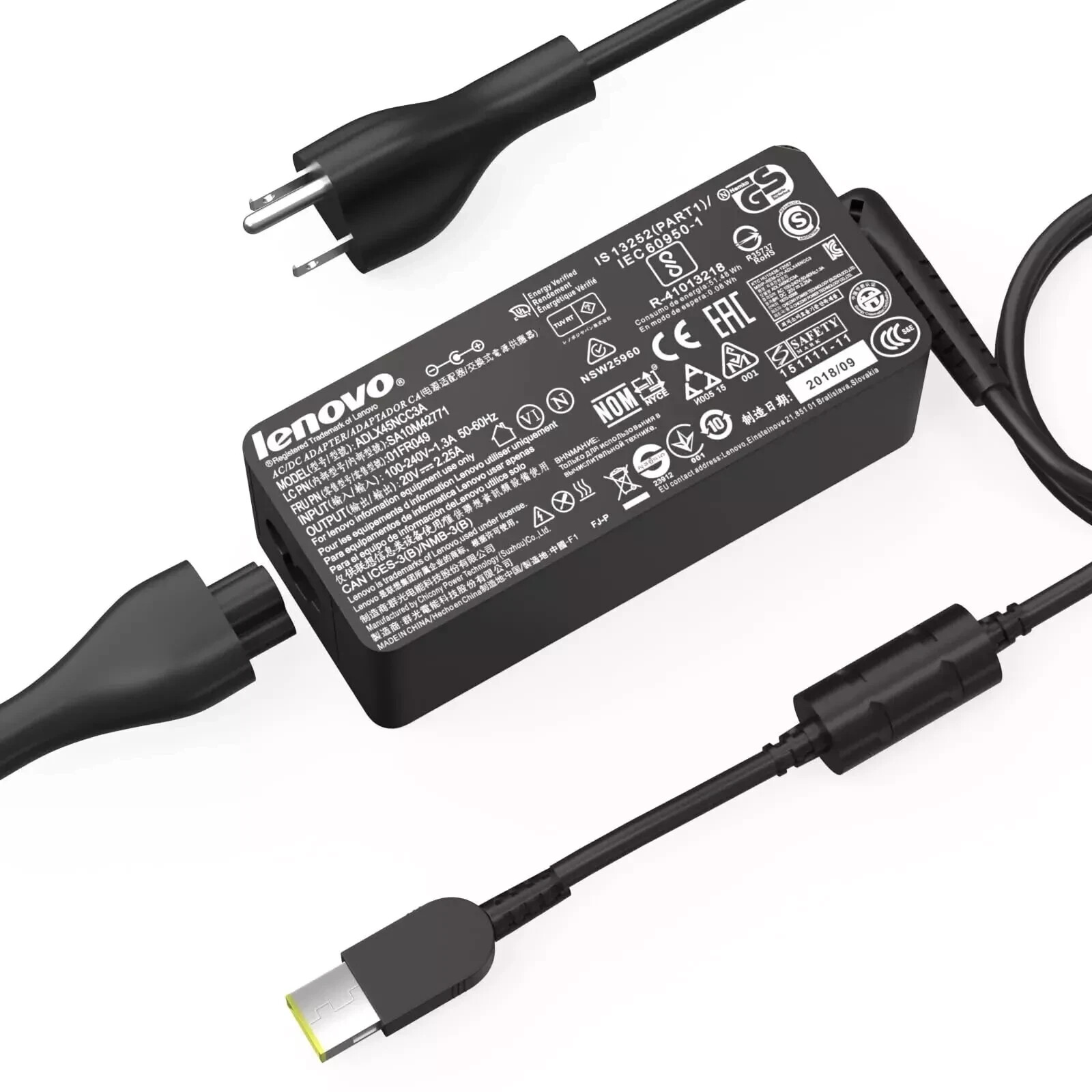 Genuine 45W Charger For Lenovo ThinkPad T440 T450 ideapad Yoga G40 45N0289 USB