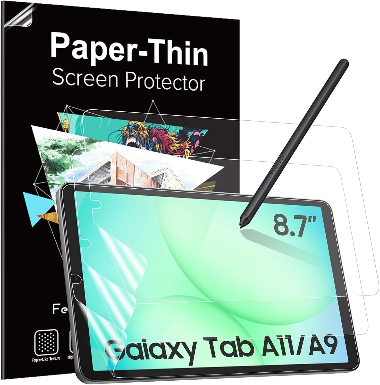 3-Pack Anti-Glare Matte Screen Protectors for 8.7-Inch Samsung Galaxy Tab A11 20