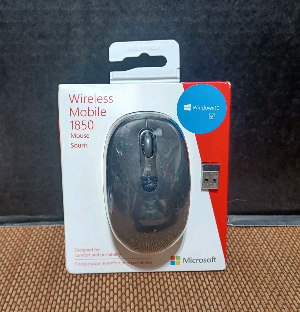 Microsoft Wireless Mobile Mouse 1850 Black U7Z-00002 Sealed
