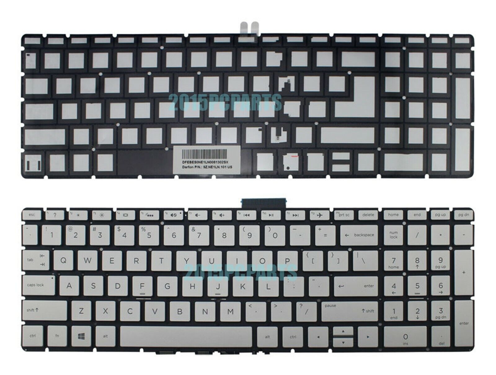 New HP 15s-fq 15s-fq0000 15s-eq1000 15-ef 15z-ef Keyboard backlit US