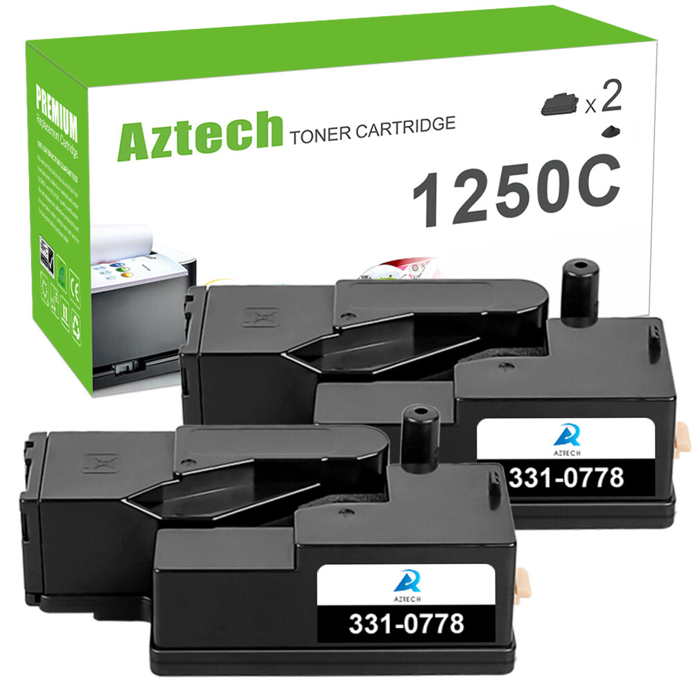 Color Toner Set For Dell 1250 C1760NW C1765NF C1765NFW 1250C 1350cnw 1355cnw