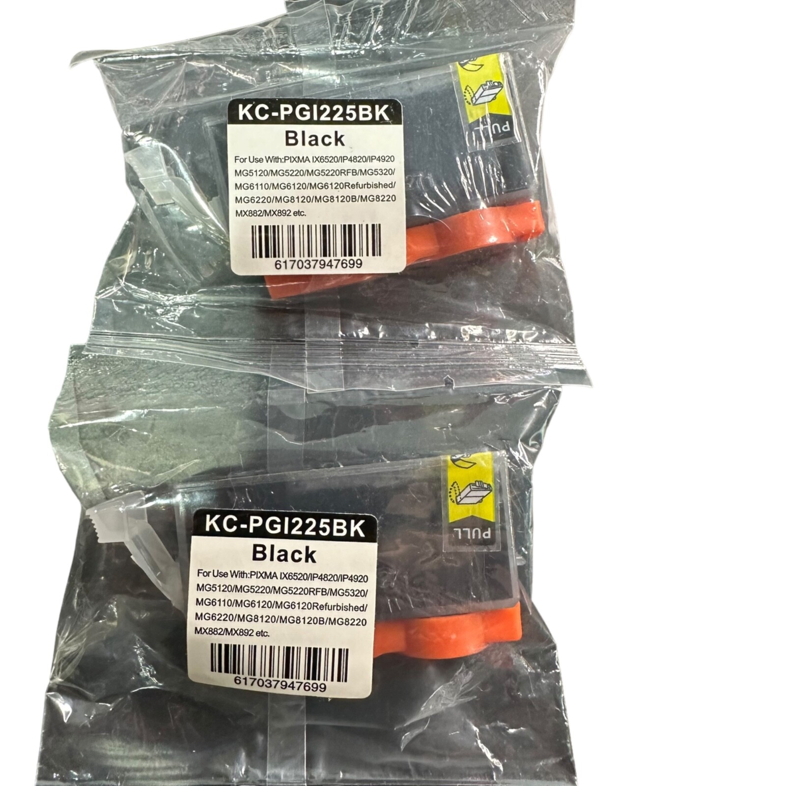 PGI-225BK 2 Packs of Ink Cartridges for Canon PIXMA MX882 MG5220 -  NEW BLACK