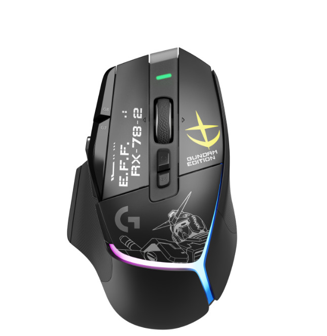 Gundam Edition Logitech G502 X PLUS Wireless Gaming Mouse + Gundam Pouch New