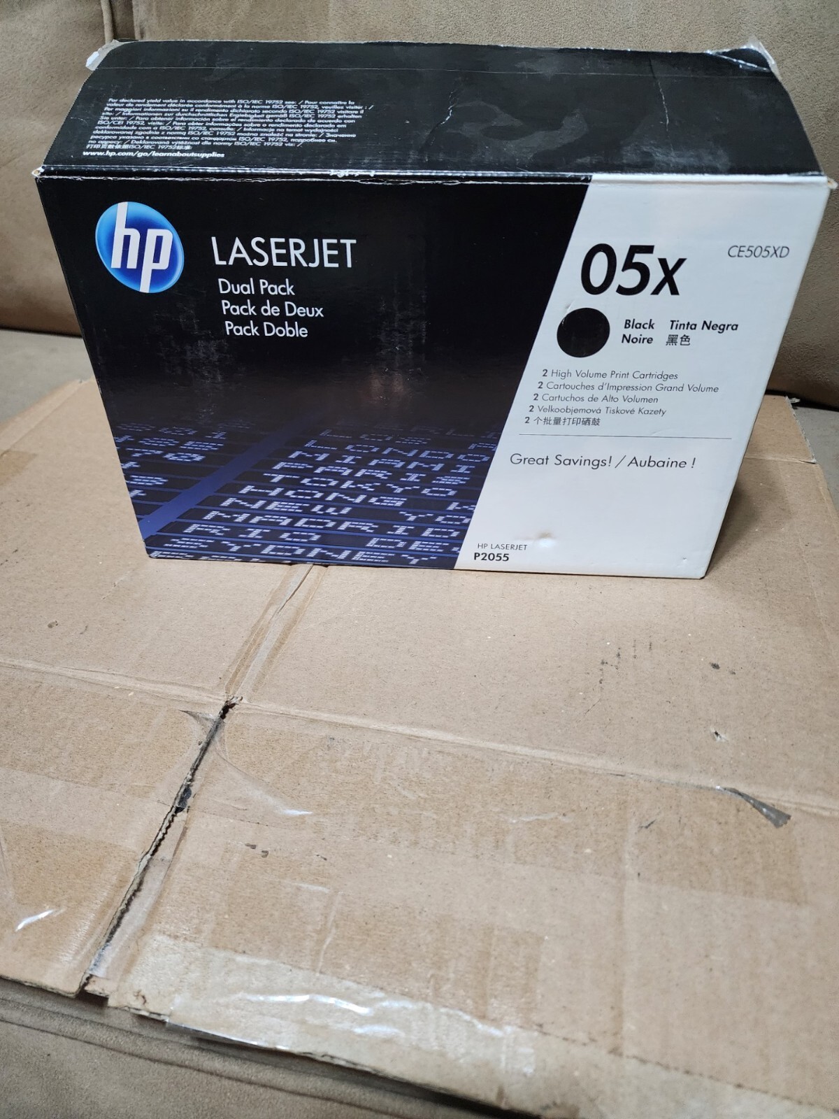 GENUINE HP CE505X 05X Black High Yield Toner Cartridge LaserJet P2055 NEW SEALED