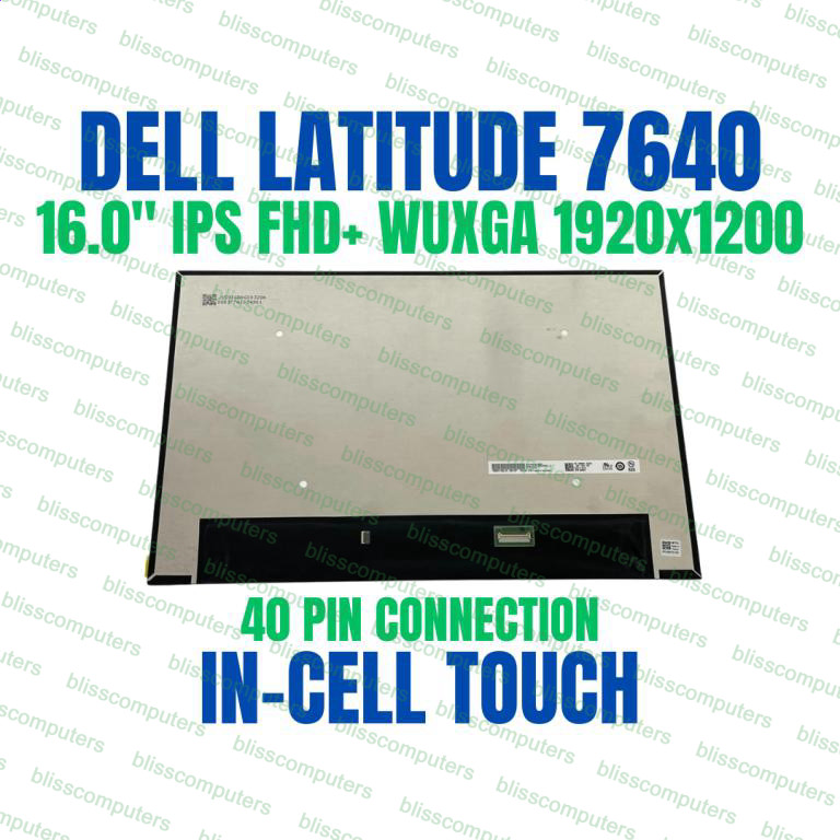 Dell 16 DP/N X3FY8 0X3FY8 16" FHD+ LED LCD Touch Screen 40 Pin Display