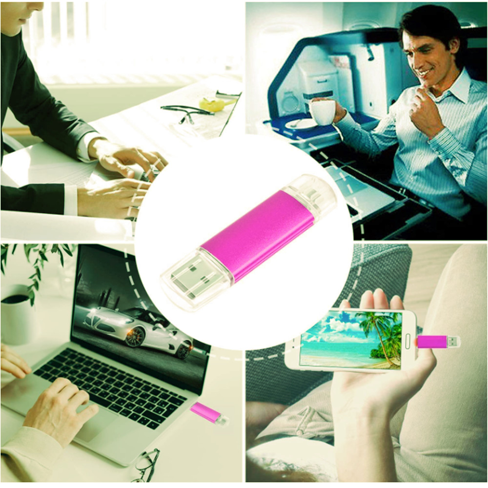 USB 2.0 16GB 32GB 64GB 128GB Micro -B/USB -A OTG USB Flash Drive Memory Stick