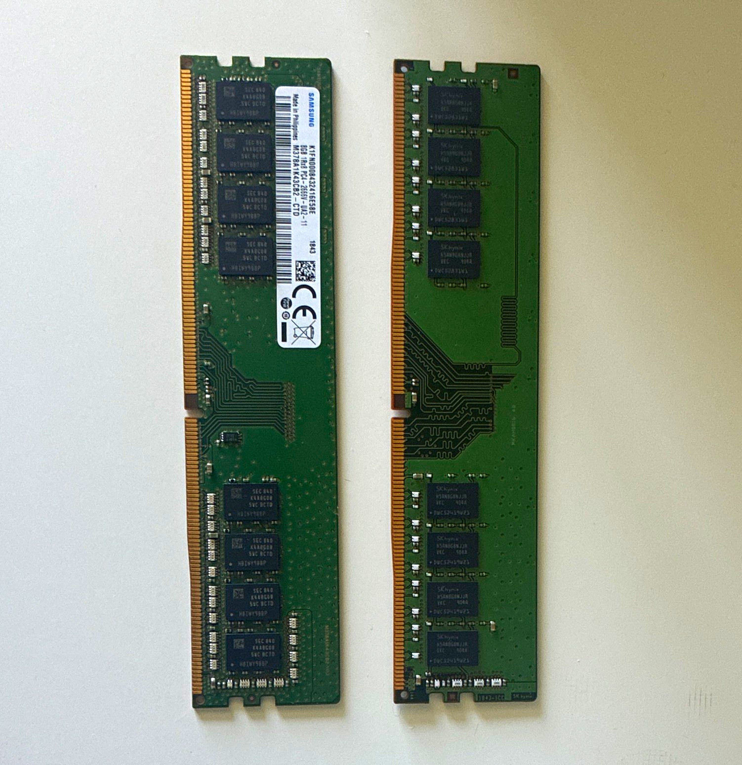 Mixed Brand 16GB (2x8GB) DDR4 PC4-2666V 288-Pin DIMM Non-ECC Unbuf