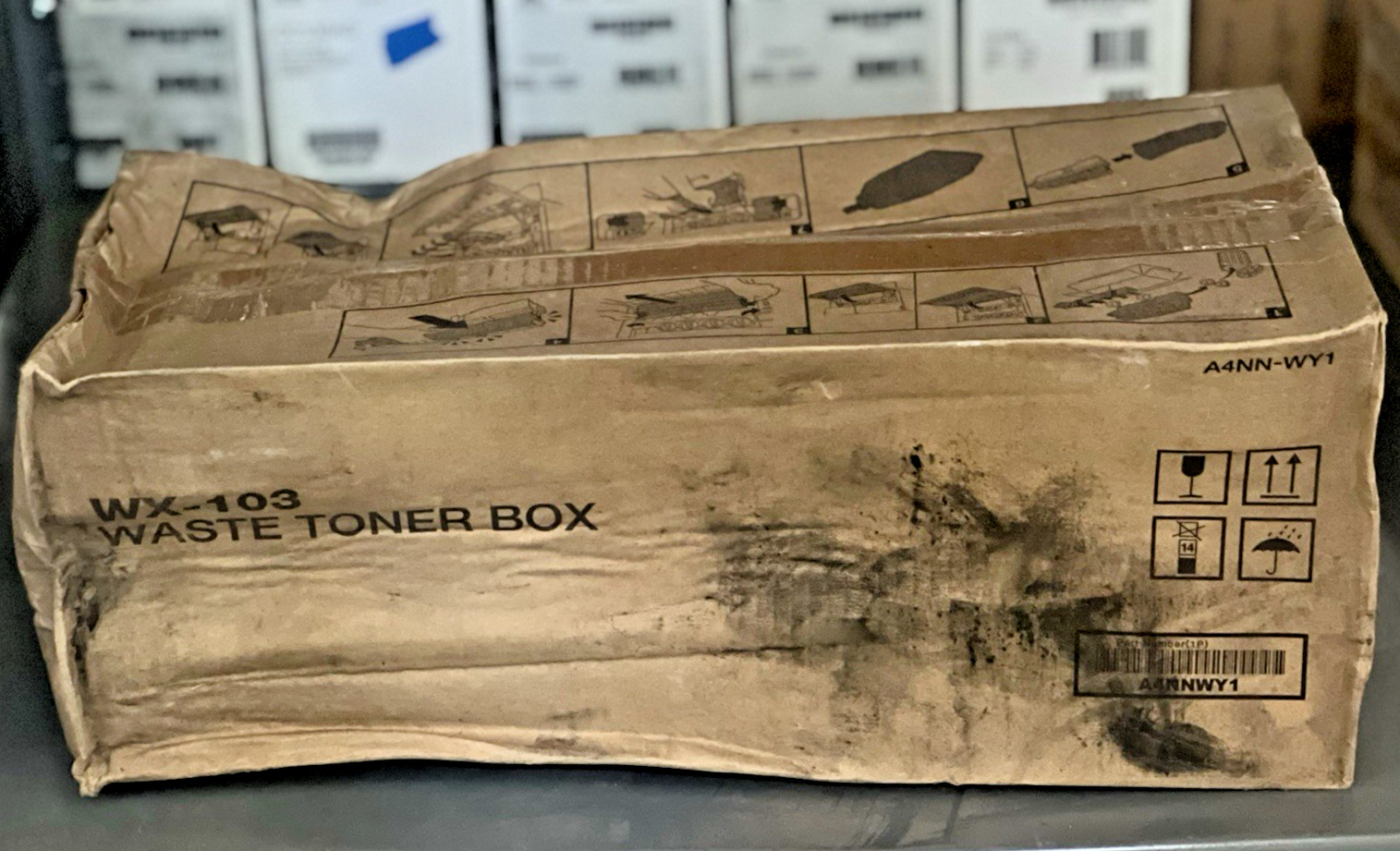 Konica Minolta WX-103 Waste Toner Box for bizhub 368 C658-Bad Box