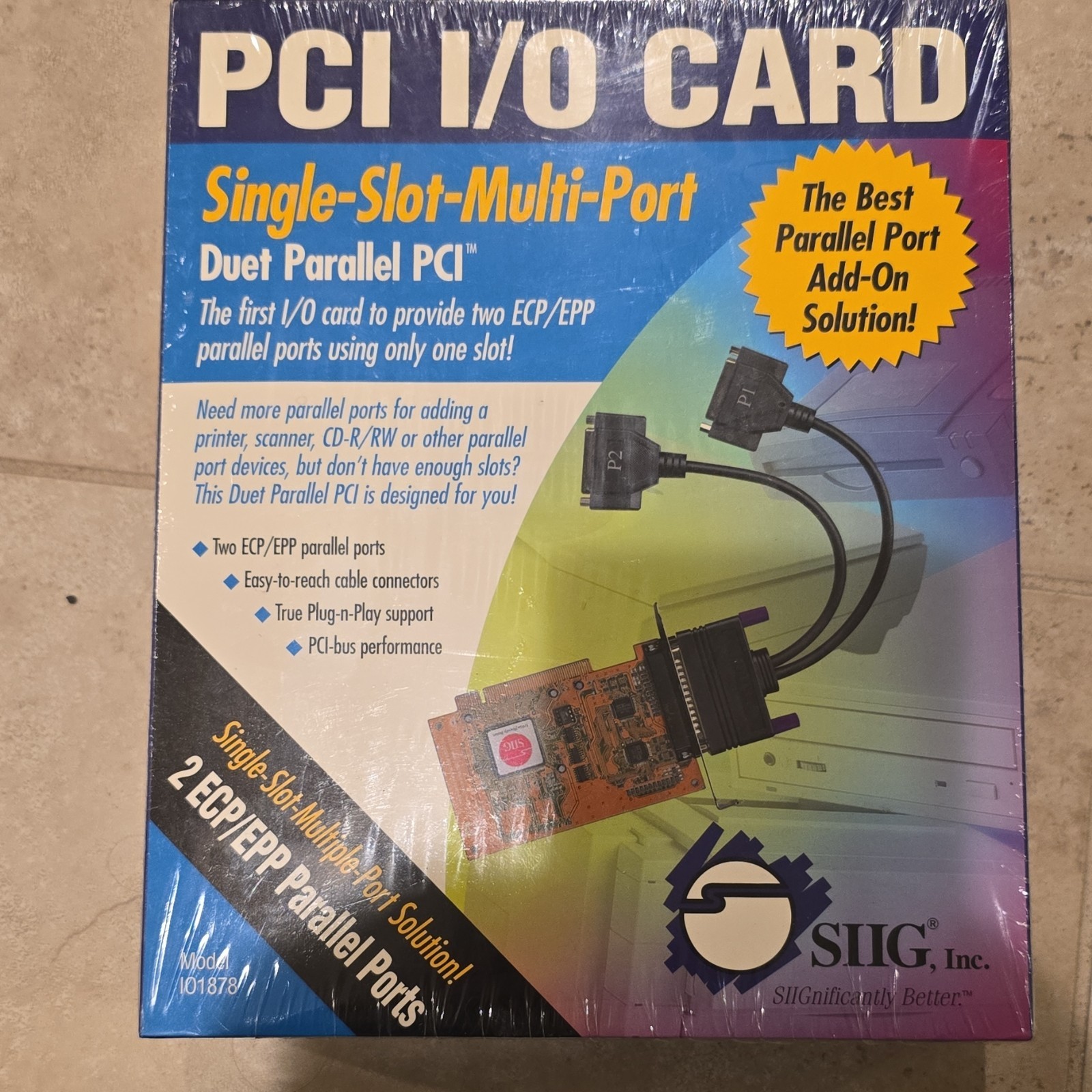 SIIG JJ-P20012 IO1878 V2.0 PARALLEL PCI CARD ADAPTER