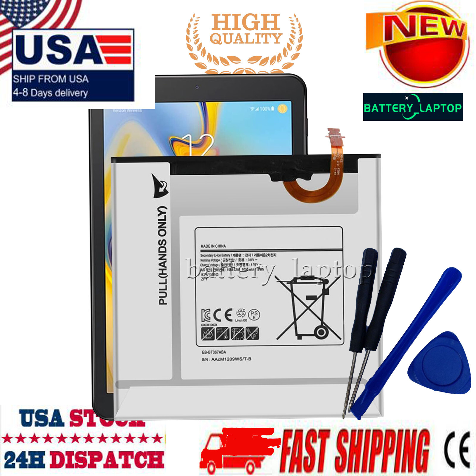 T-Mobile For Samsung Galaxy Tab A 8.0 SM-T387T Battery EB-BT367ABA EB-BT367ABE T