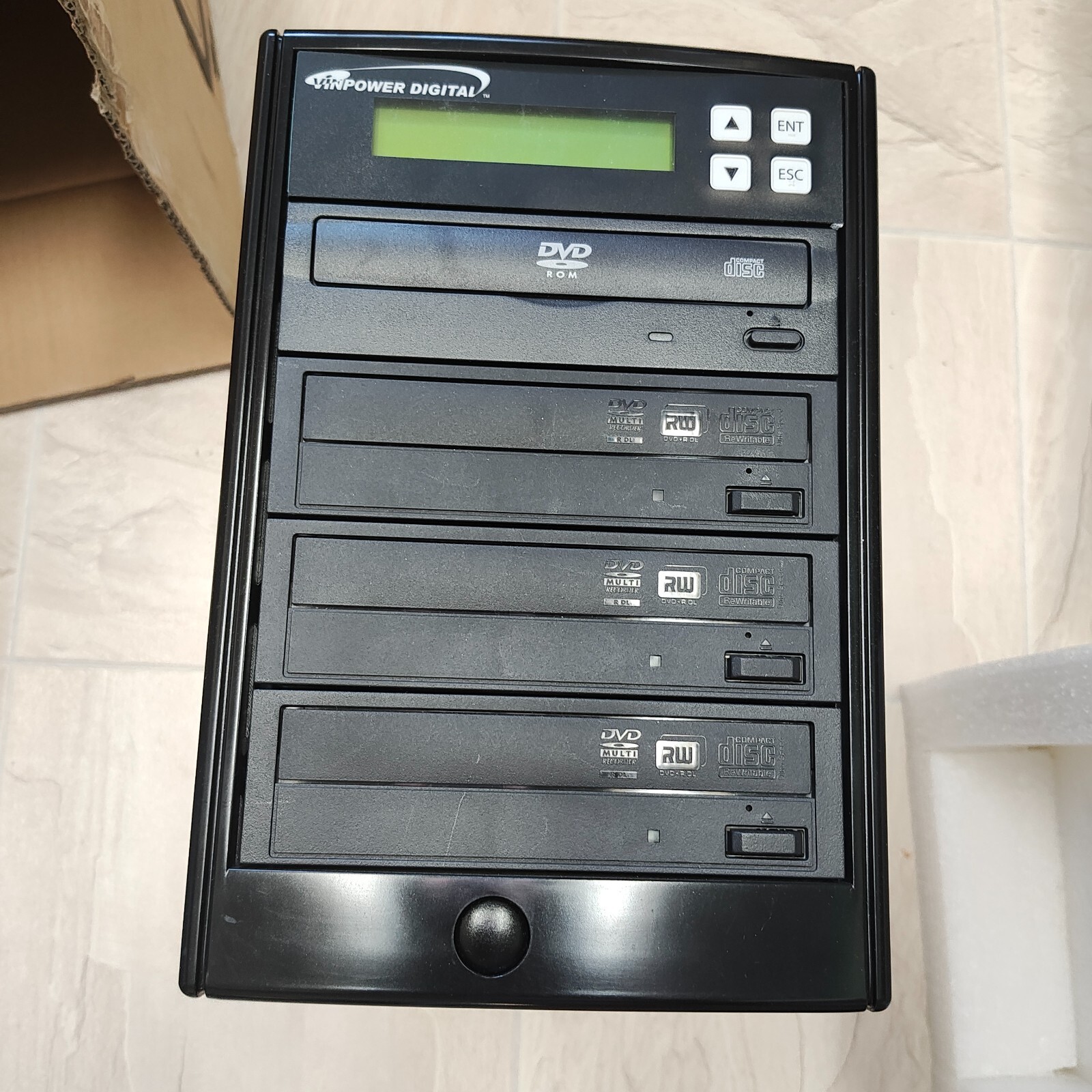 Vinpower Digital 1 to 4 Target 24x DVD CD Duplicator Burner Disc Copier
