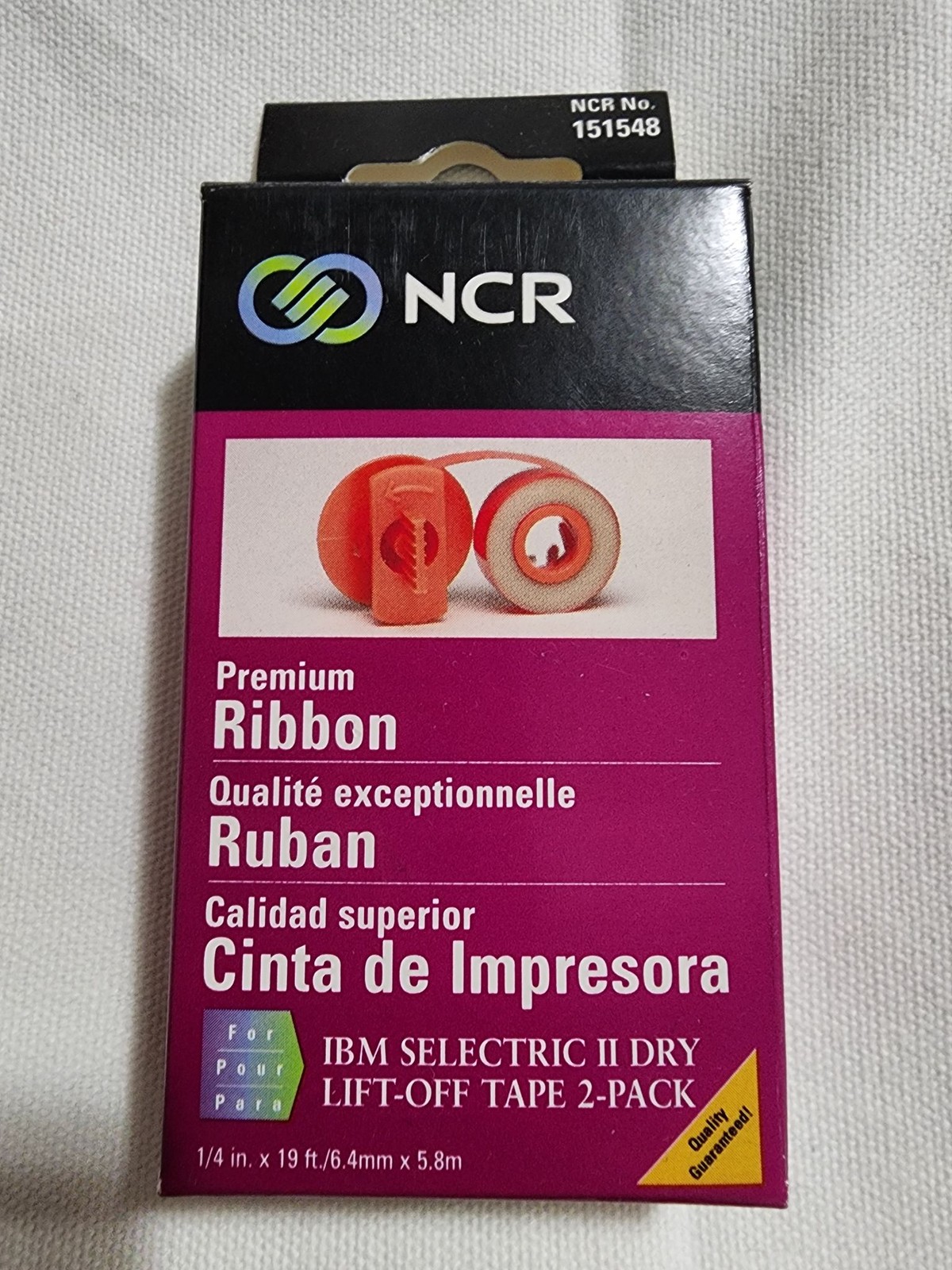 NCR IBM SELECTRIC II DRY LIFT-OFF TAPE RIBBON 1-PACK PREMIUM  NEW FOR TYPEWRITER