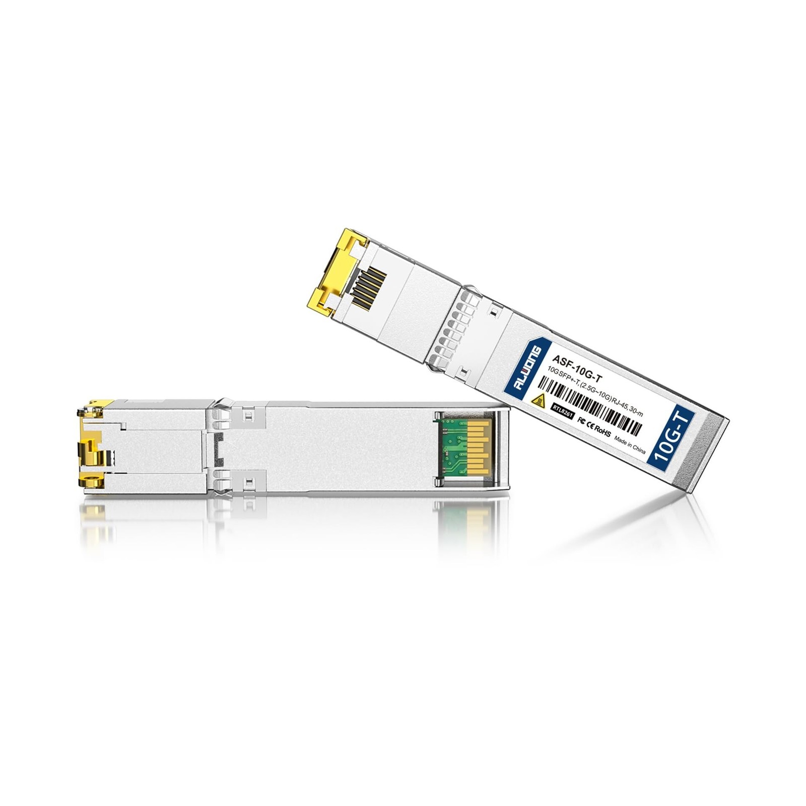 10-PC 10GBASE-T SFP+ Transceiver, Multi-Rate 2.5/5/10G SFP+ to RJ45 Copper Mo...