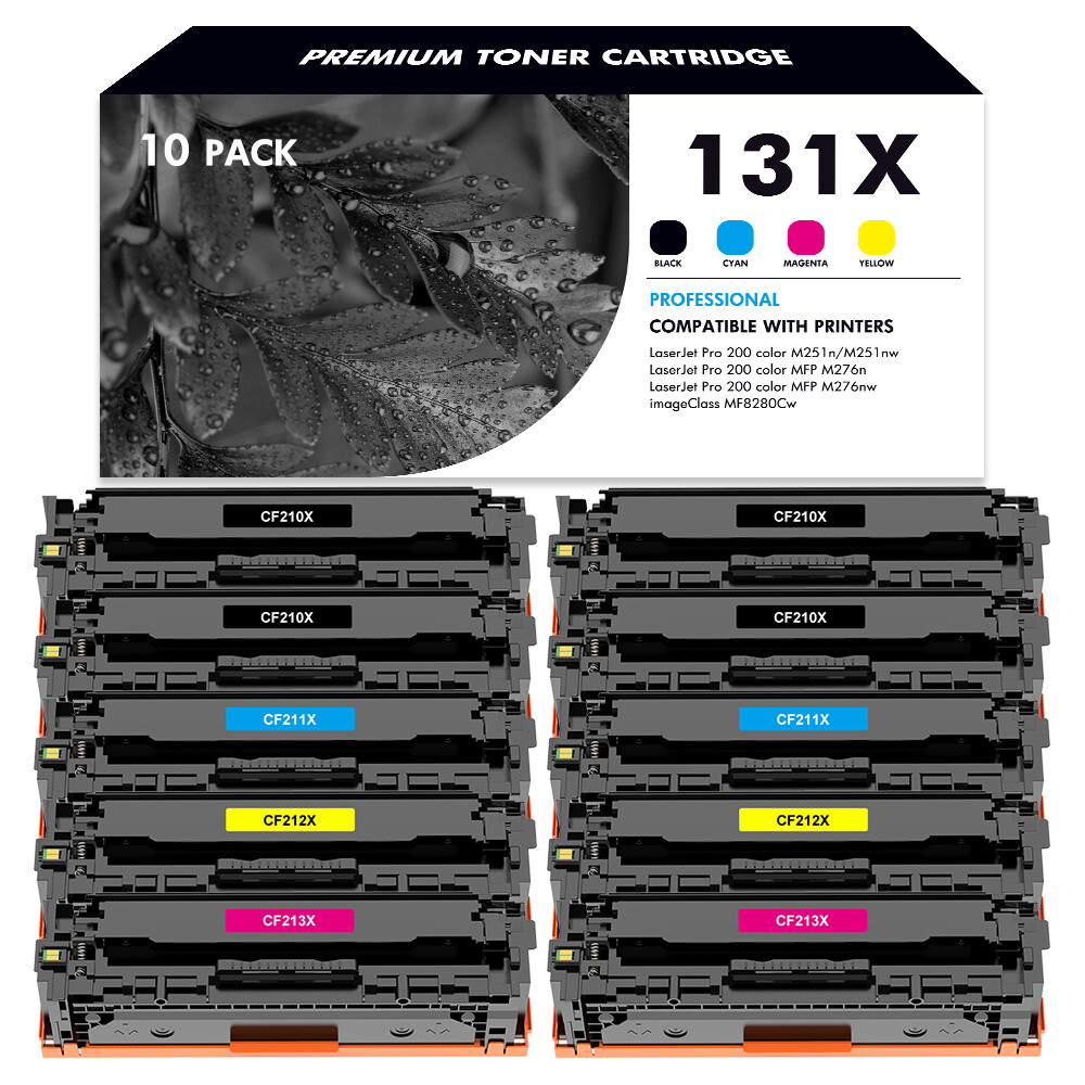 10x CF210A COLOR Toner for HP 131A LaserJet Pro 200 Color MFP M276 M276n M276nw